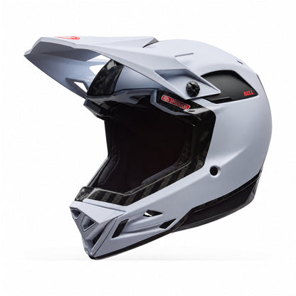 Casque VTT BELL FULL-10 SPHERICAL CARBON PEAK Blanc
