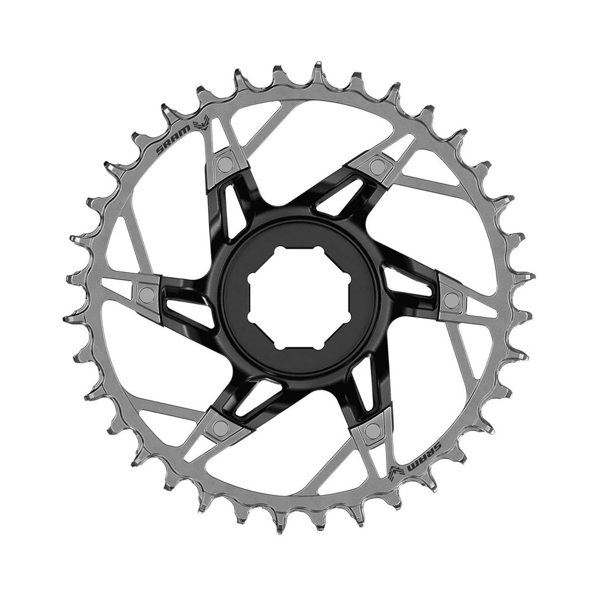 Plateau Mono SRAM XX T-TYPE EAGLE BROSE 12V Direct Mount — vue du plateau sur fond blanc