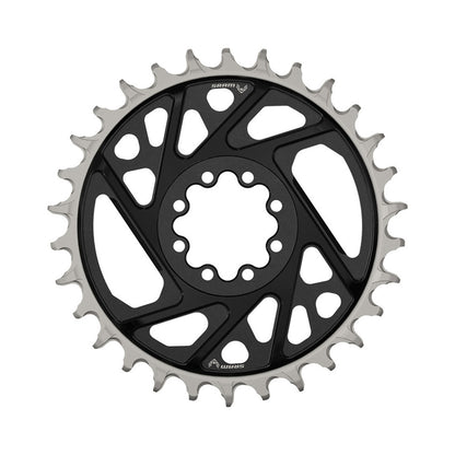 Plateau Mono SRAM XX T-TYPE EAGLE BOOST 12V Direct Mount Offset 3mm Noir — vue du plateau sur fond blanc