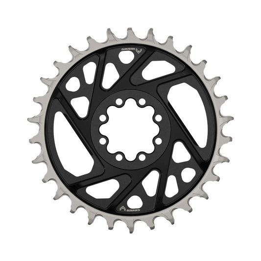 Plateau Mono SRAM XX T-TYPE EAGLE BOOST 12V Direct Mount Offset 3mm Noir — vue du plateau sur fond blanc