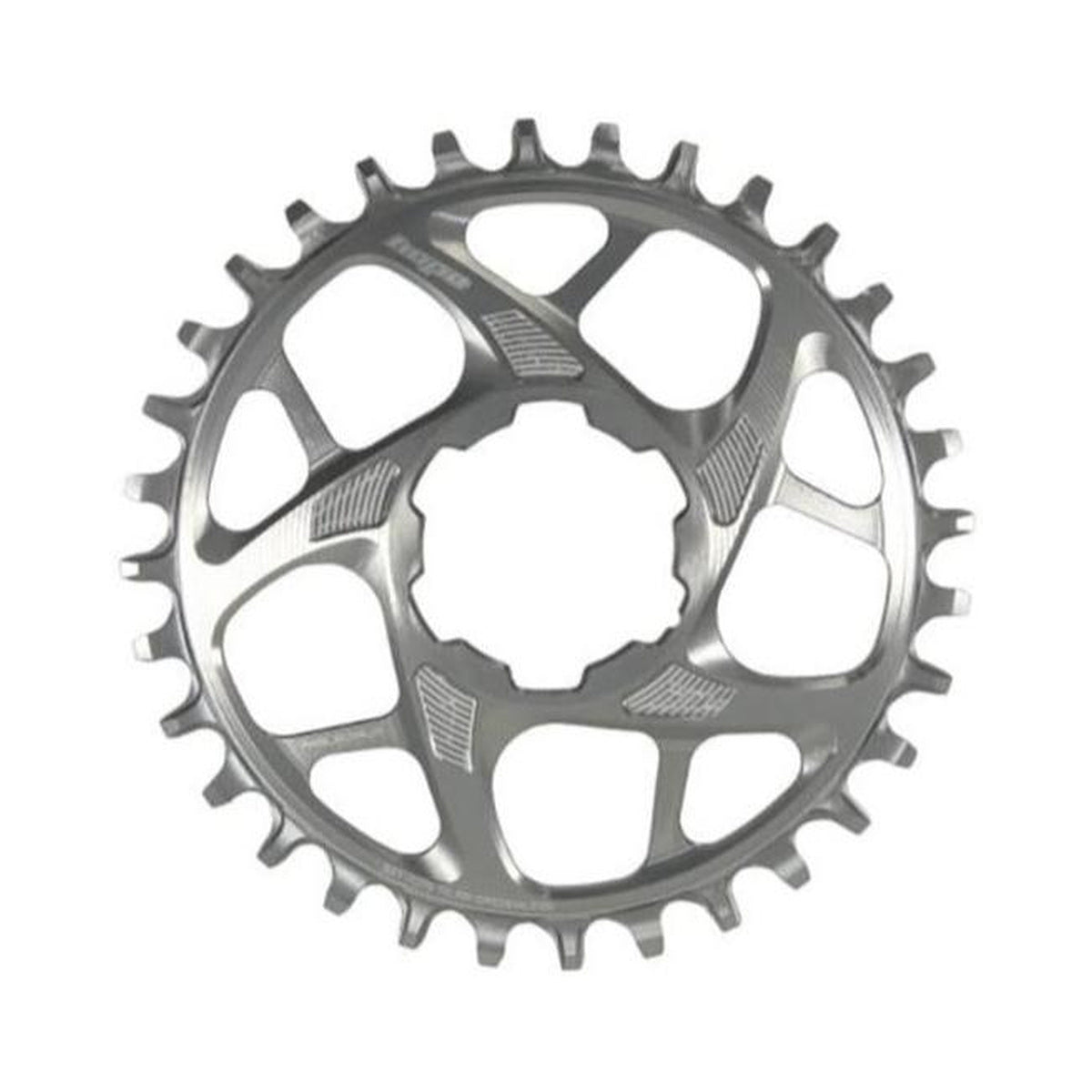 Plateau Mono HOPE R22 9/10/11/12V Direct Mount Argent — vue du plateau sur fond blanc