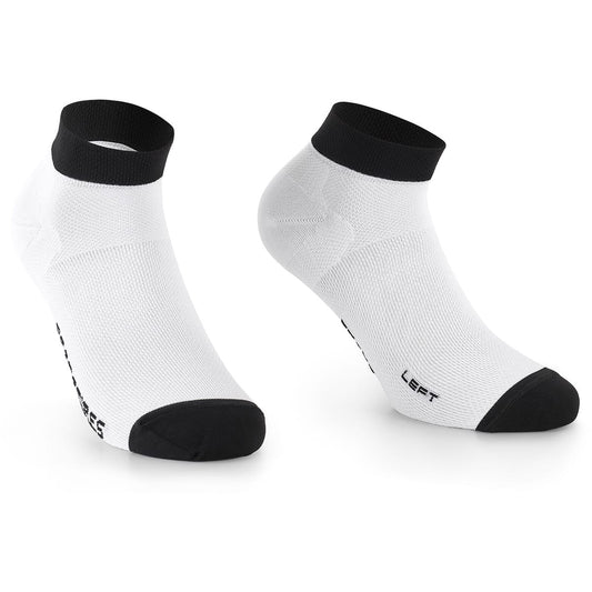 Chaussettes ASSOS RS SUPERLEGER LOW Blanc