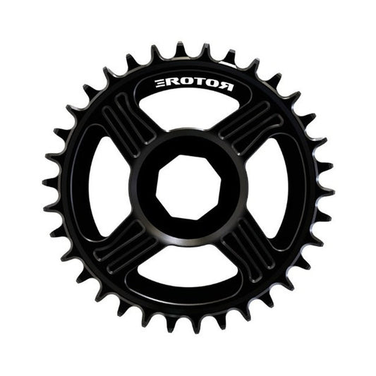 Plateau Mono ROTOR E-MTB BOSCH Direct Mount — vue du plateau sur fond blanc
