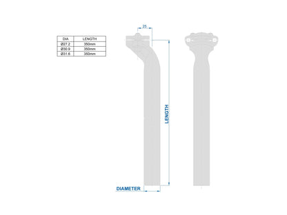 Tige de Selle RITCHEY CLASSIC TWO-BOLT Recul 25mm