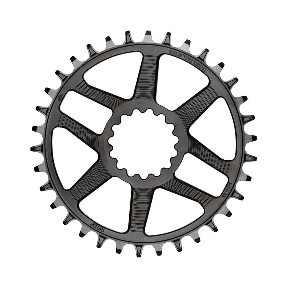 Plateau Mono E-THIRTEEN HELIX RACE 11/12V Direct Mount Boost/SuperBoost 52/55mm — vue du plateau sur fond blanc