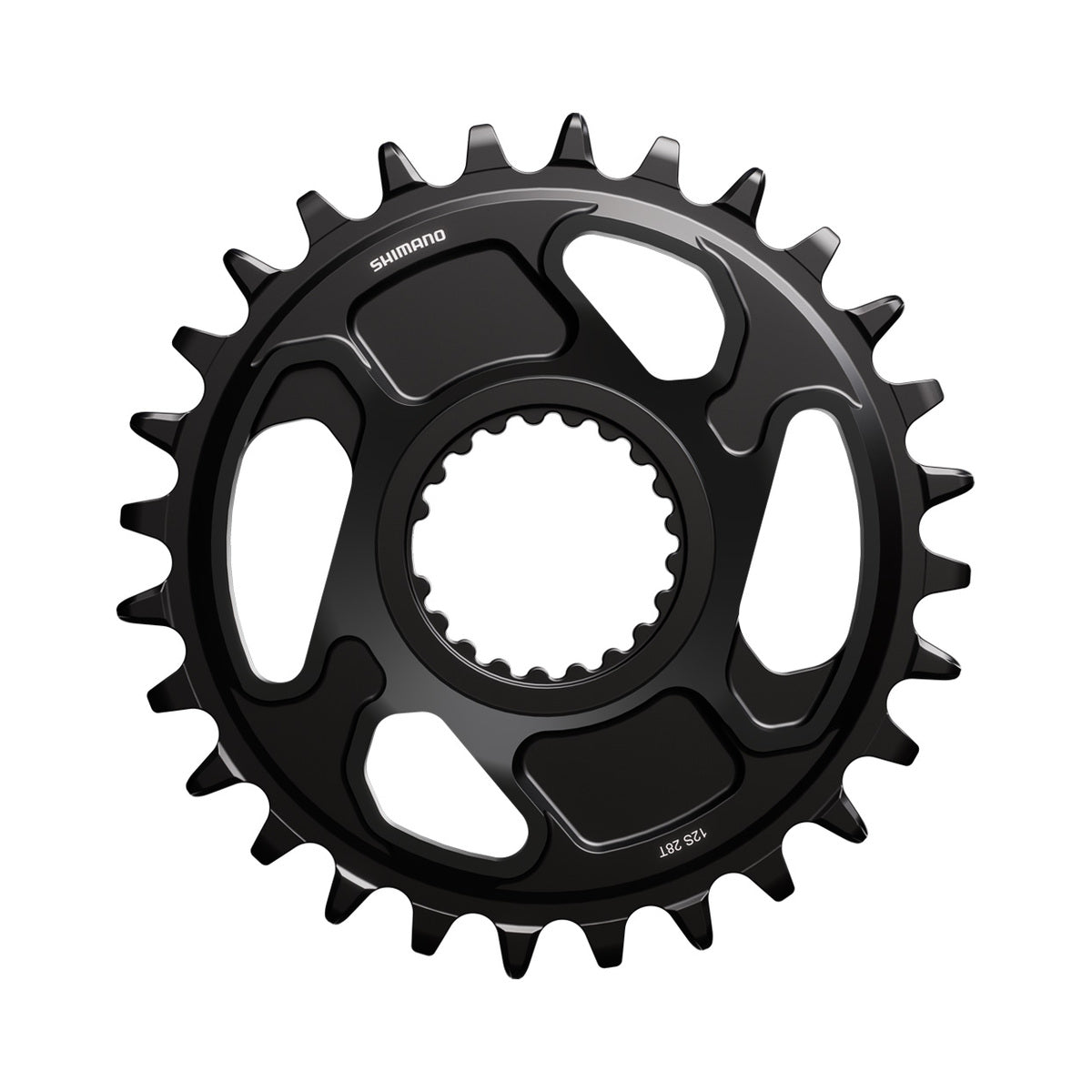 Plateau Mono SHIMANO XT SM-CRM86 M8200 12V — vue du plateau sur fond blanc