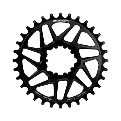 Plateau Mono STRONGLIGHT SRAM EAGLE SX/NX/GX/X01 12V Direct Mount Offset 3mm Boost — vue du plateau sur fond blanc
