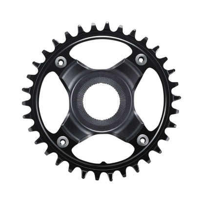 Plateau Mono E-Bike SHIMANO SM-CRE80-12-B 12V Ligne de chaine 55mm — vue du plateau sur fond blanc