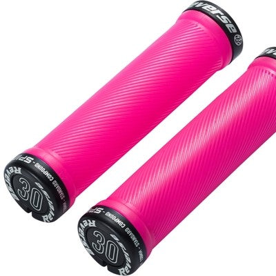 Grips REVERSE COMPONENTS SPIN Lock-On Ø 30mm Rose/Noir