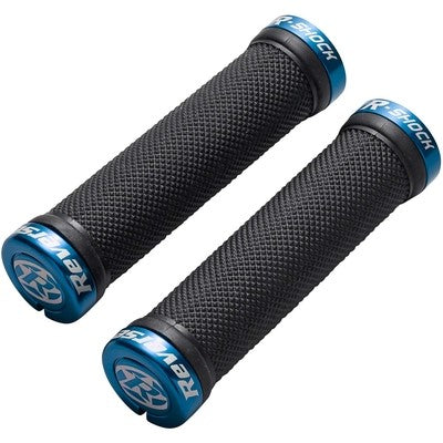 Grips REVERSE COMPONENTS R-SHOCK Lock-On Ø 31mm Noir/Bleu