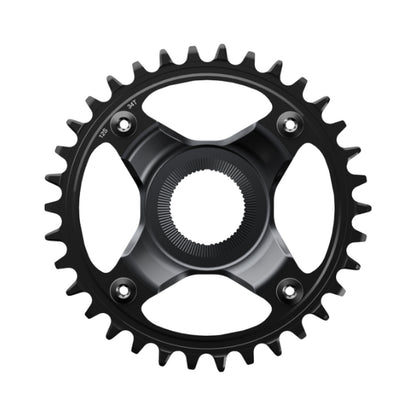 Plateau Mono E-Bike SHIMANO SM-CRE80-12-SB 12V Ligne de chaine 56.5mm — vue du plateau sur fond blanc