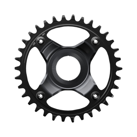 Plateau Mono E-Bike SHIMANO SM-CRE80-12-SB 12V Ligne de chaine 56.5mm — vue du plateau sur fond blanc