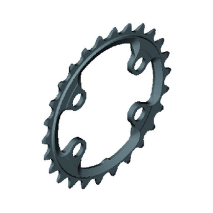 Plateau Intérieur SHIMANO XTR pour FC-M9020-2/FC-M9000-2/FC-M9020-B2 (28-38 dents) 11V — vue du plateau sur fond blanc