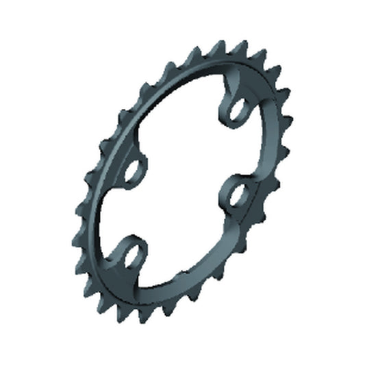 Plateau Intérieur SHIMANO XTR pour FC-M9020-2/FC-M9000-2/FC-M9020-B2 (28-38 dents) 11V — vue du plateau sur fond blanc