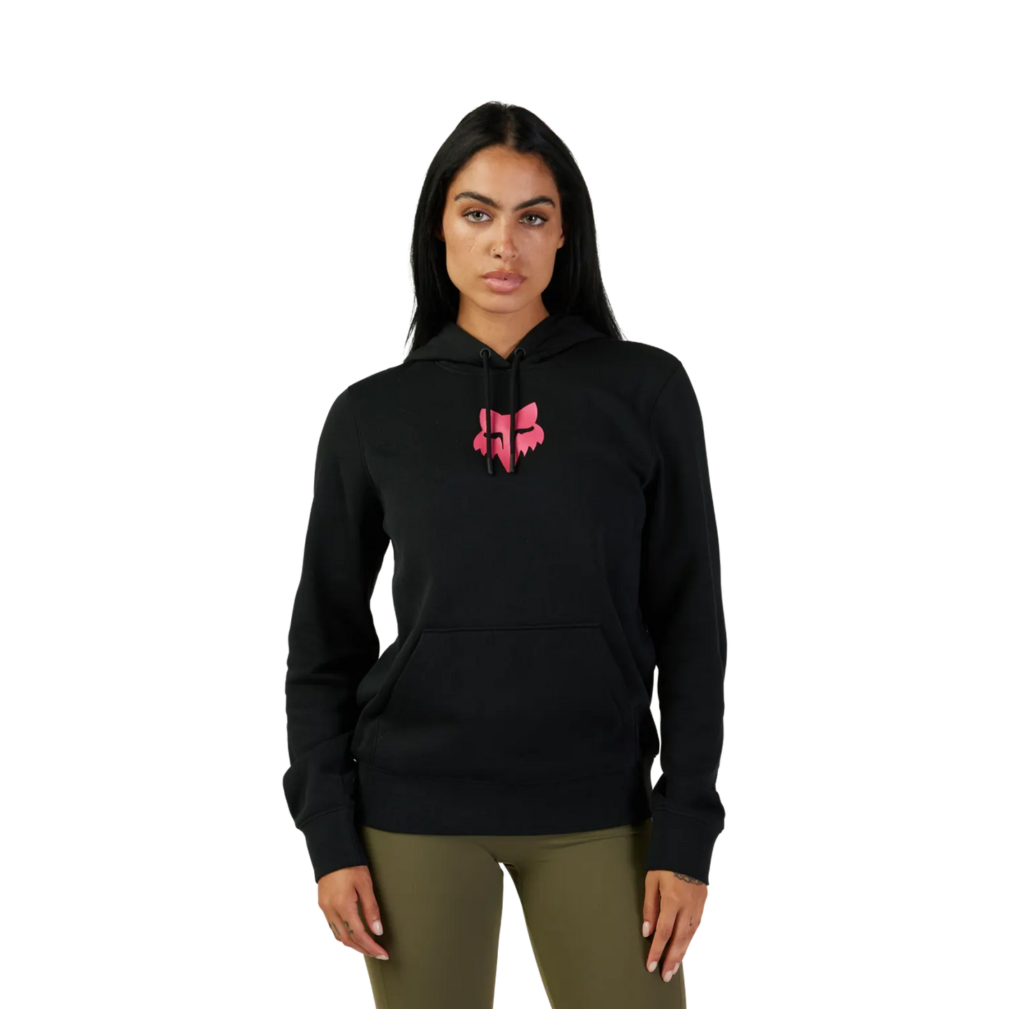 Dam FOX HEAD Hoody Svart/Rosa
