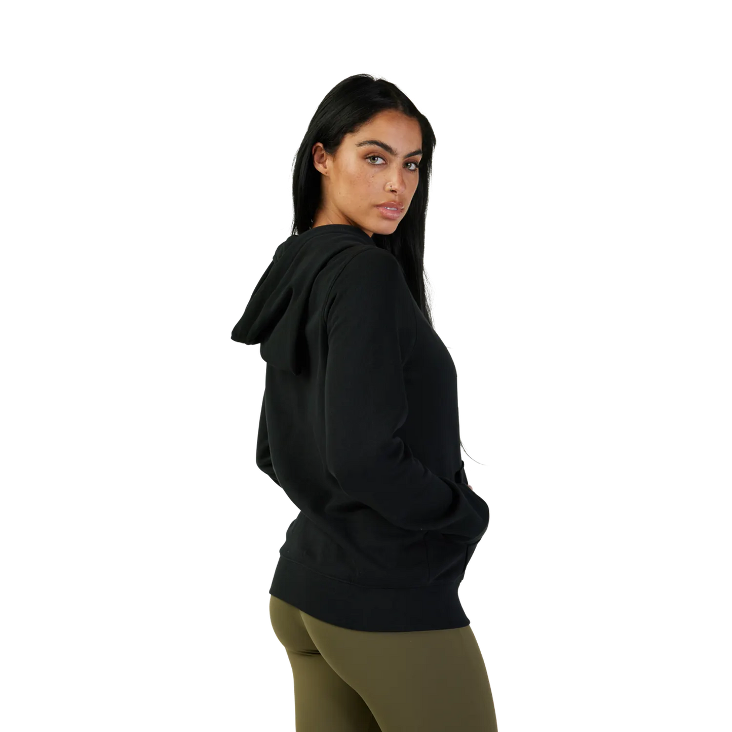 Dam FOX HEAD Hoody Svart/Rosa