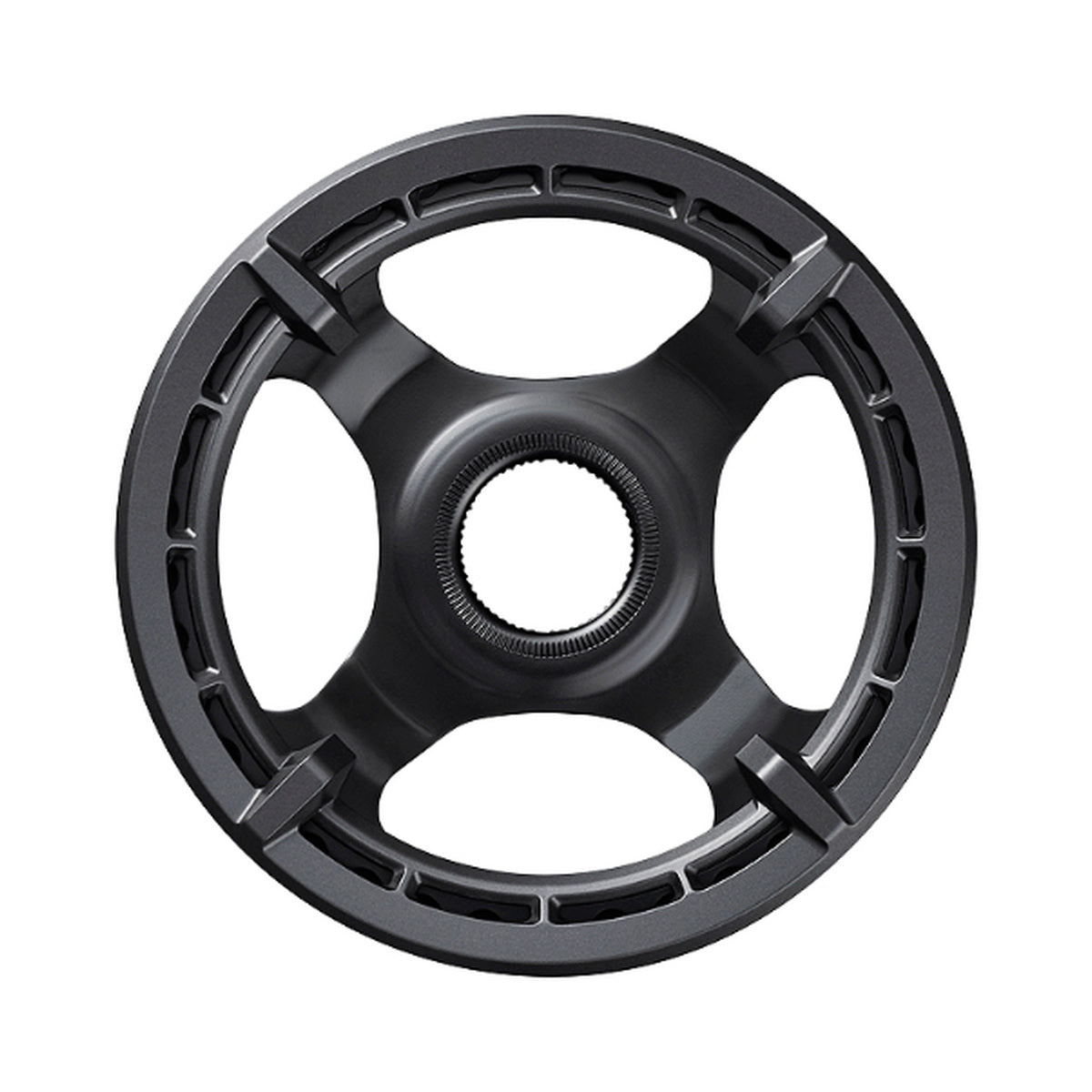 Plateau Mono E-Bike SHIMANO SM-CRE61 9/10/11V Simple Guide Chaine — vue du plateau sur fond blanc