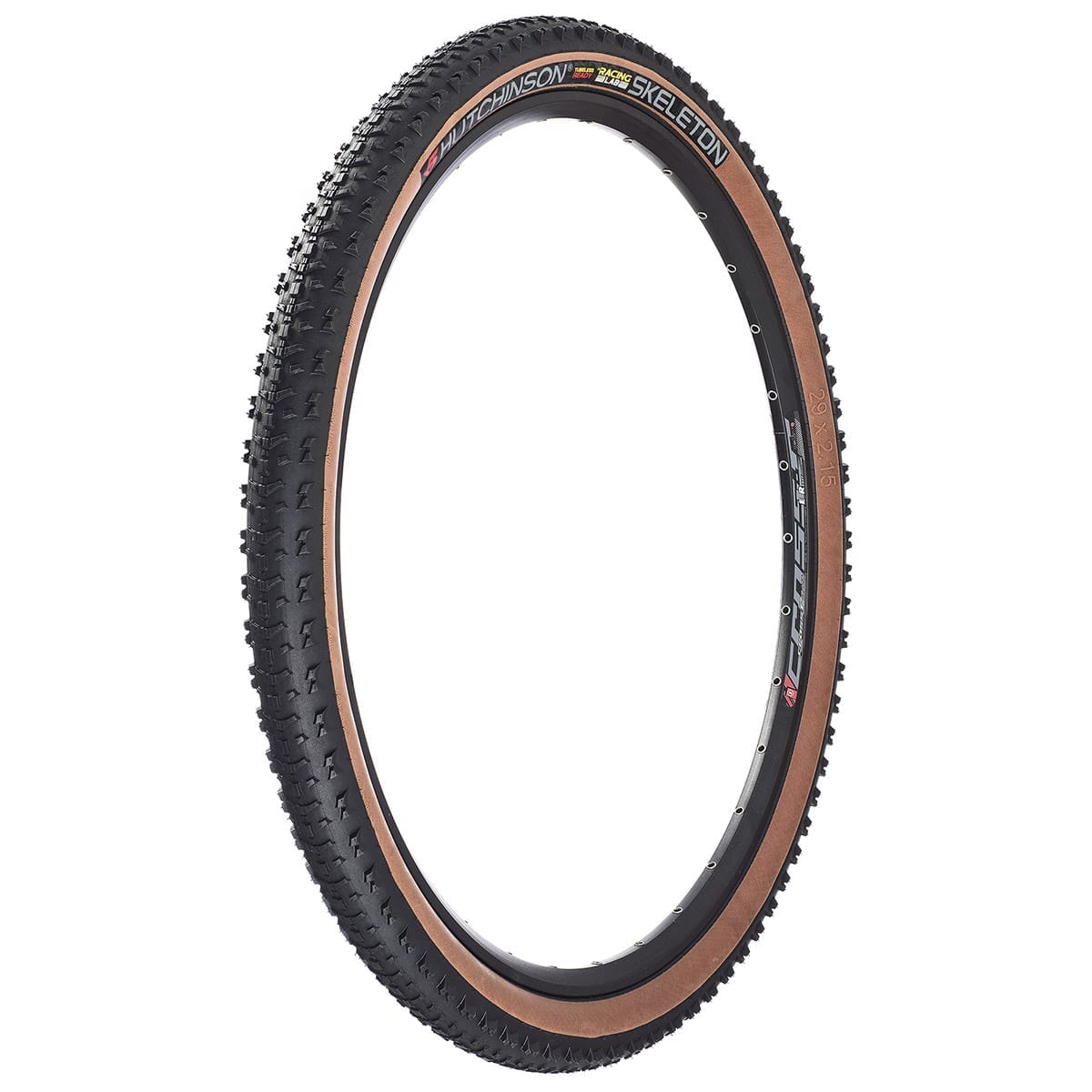 Pneu HUTCHINSON SKELETON 29x2.15 RACING LAB RACE RIPOST XC TUBELESS READY TRINGLE SOUPLE Noir/Marron