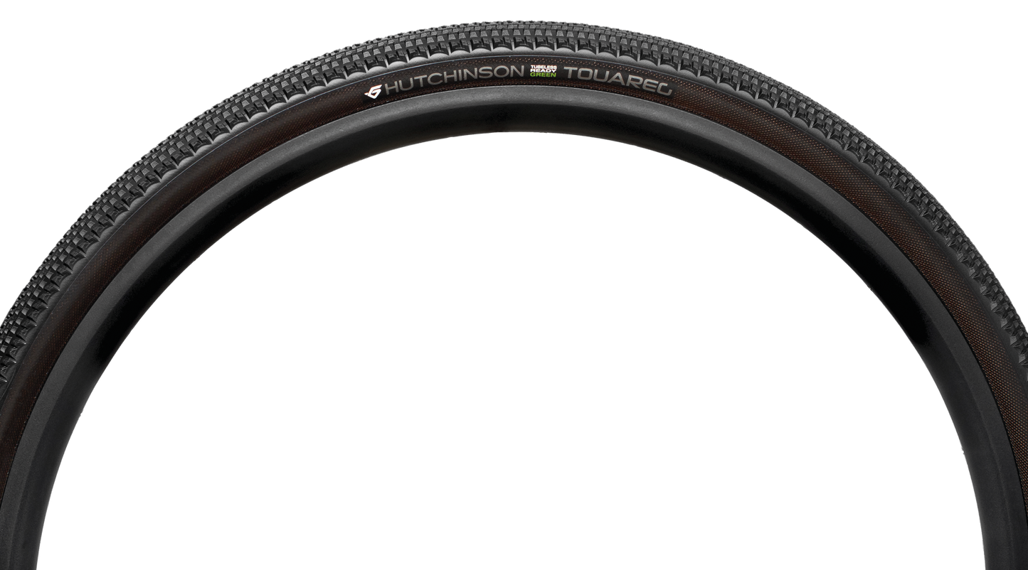 Pneu HUTCHINSON TOUAREG GREEN 700x40c Reinforced Hardskin Tubeless Ready Noir