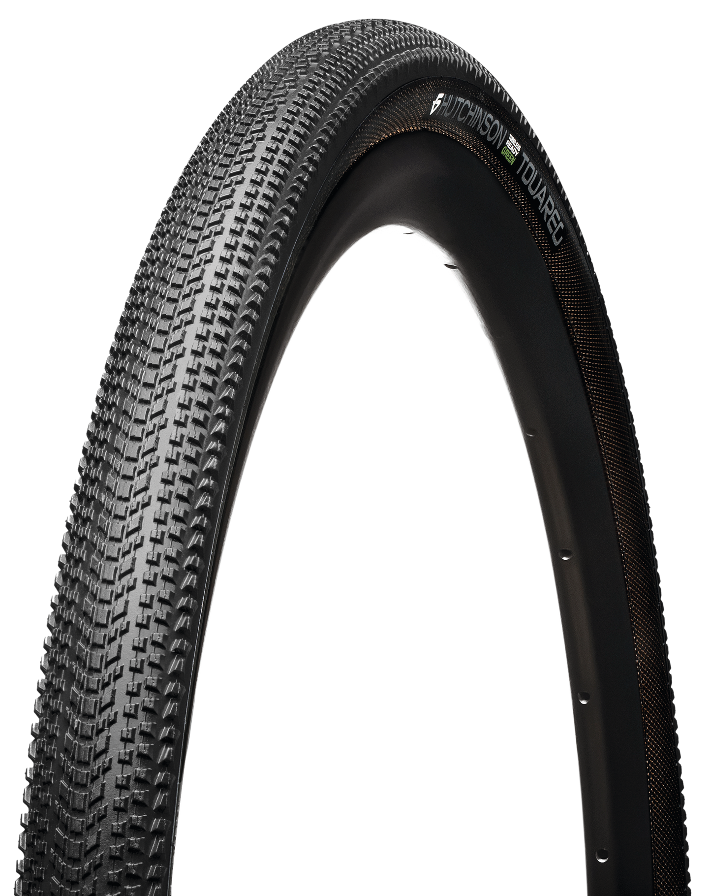 Pneu HUTCHINSON TOUAREG GREEN 700x40c Reinforced Hardskin Tubeless Ready Noir