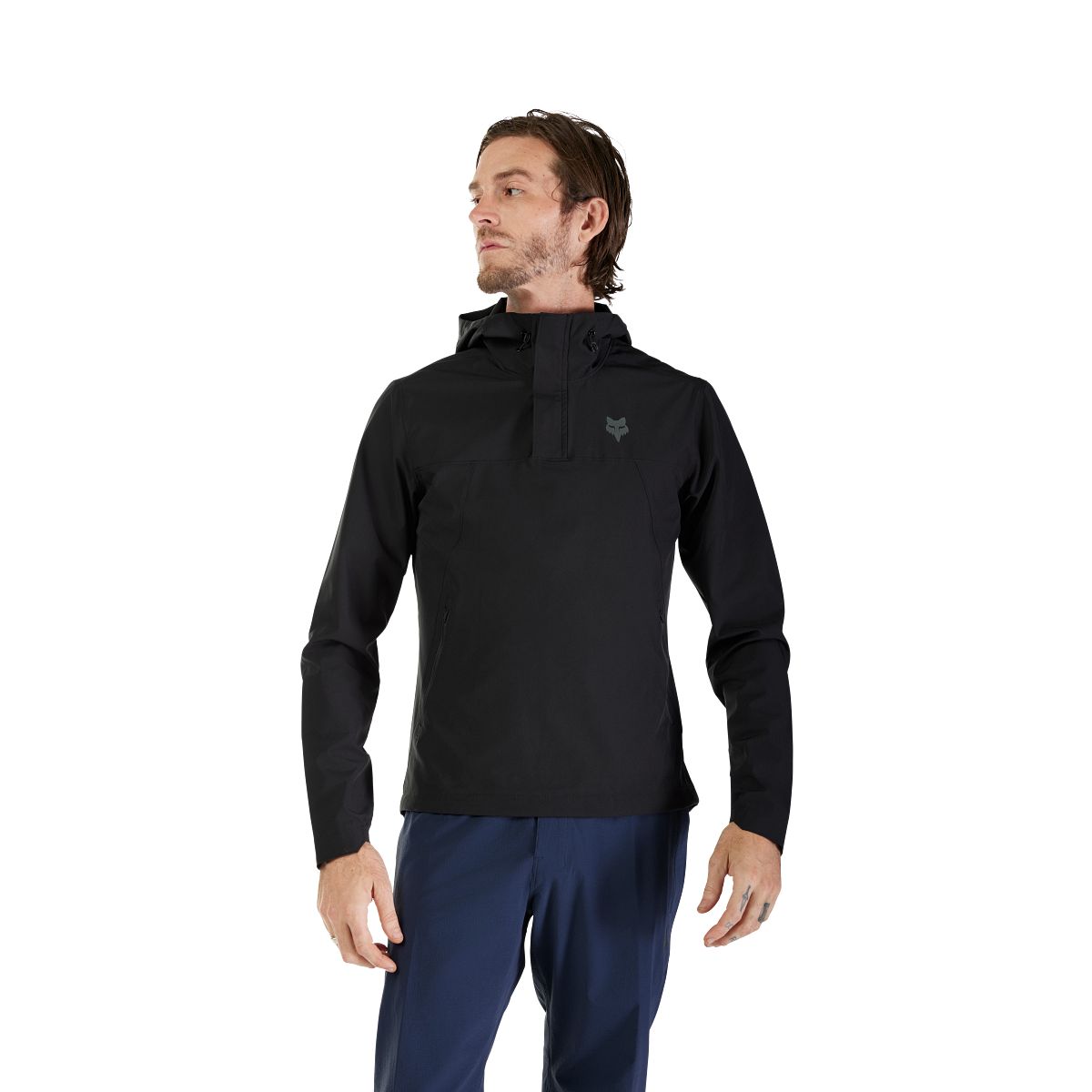 Bunda FOX RANGER WIND PULLOVER Black