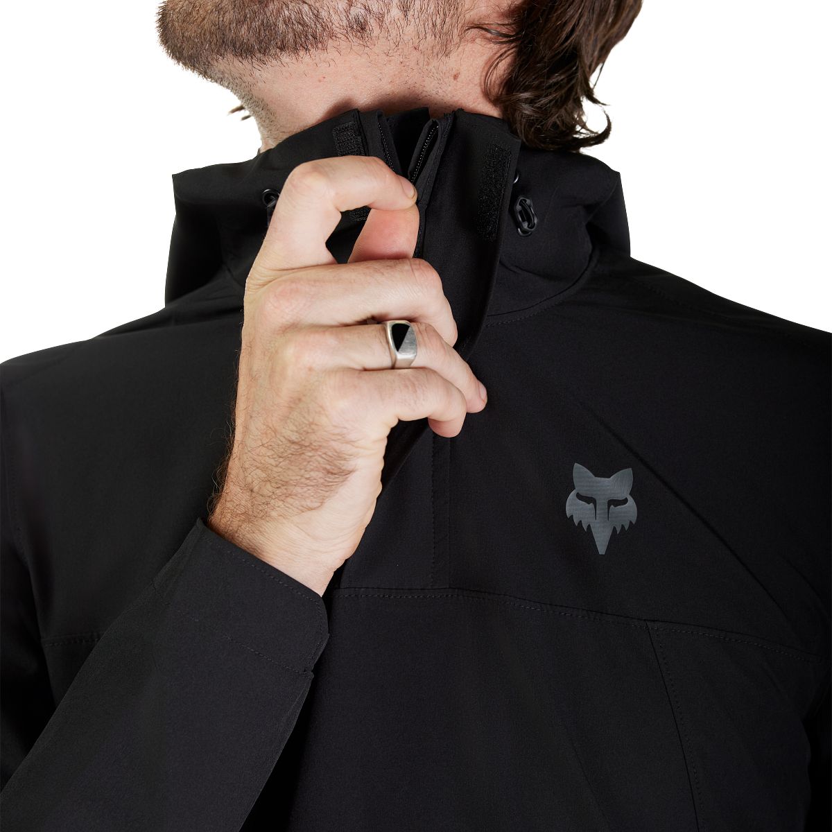 Bunda FOX RANGER WIND PULLOVER Black