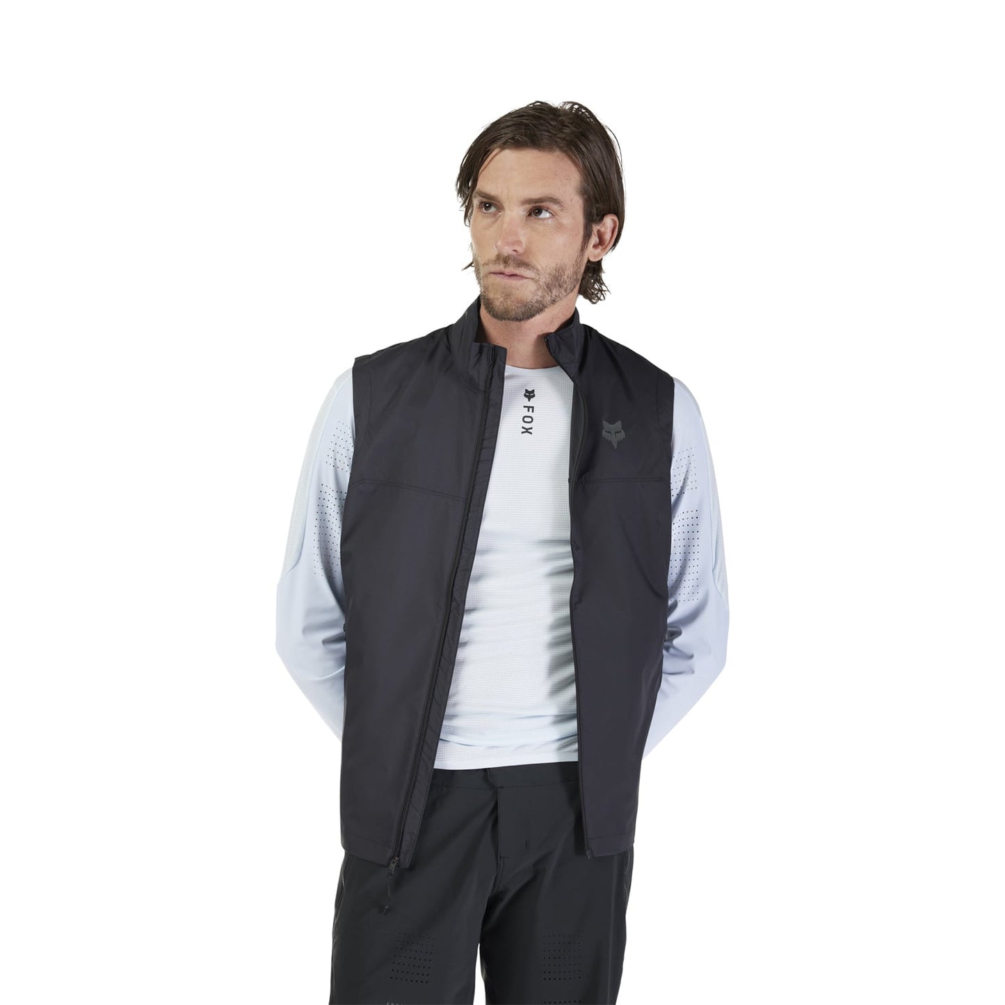 Gilet Sans Manches FOX RANGER WIND Noir 2025