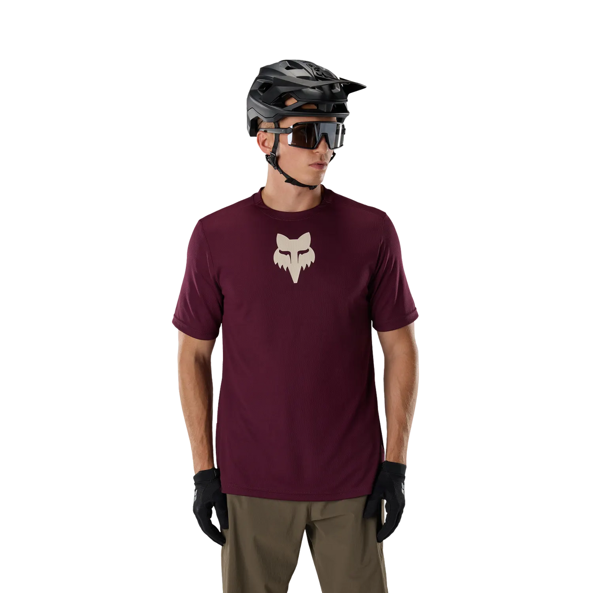 Maillot FOX RANGER FOX HEAD Manches Courtes Bordeaux