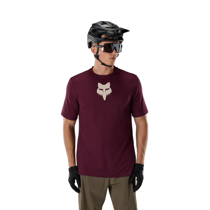 Maillot FOX RANGER FOX HEAD Manches Courtes Bordeaux