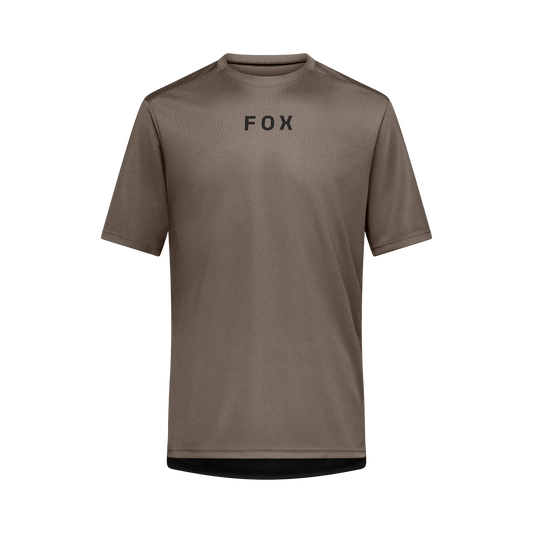 Koszulka z krótkim rękawem FOX RANGER WORDMARK brązowa gałka muszkatołowa