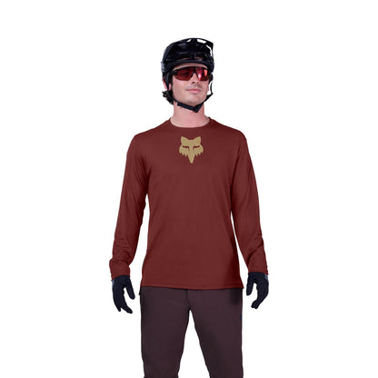 Maillot FOX RANGER FOX HEAD Manches Longues Bordeaux