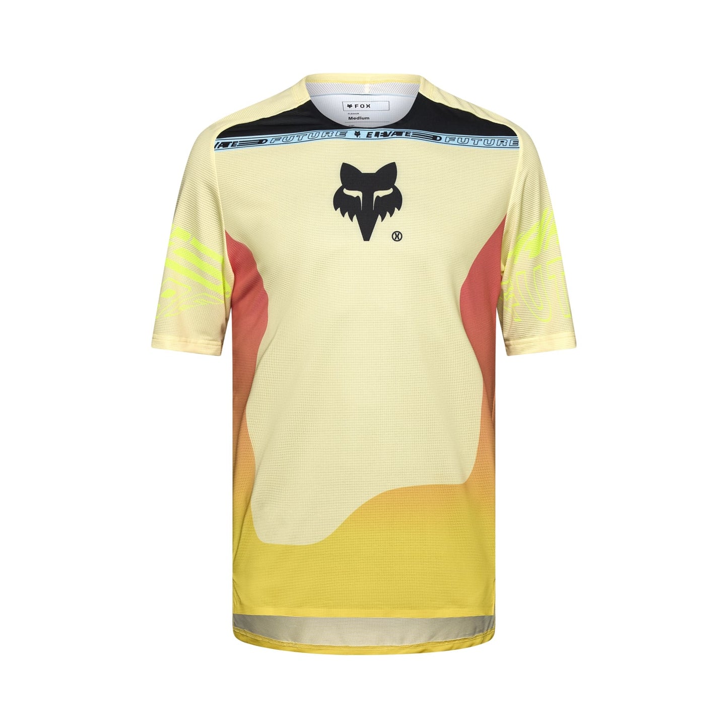 Maillot FOX FLEXAIR ELEVATED Manches Courtes Jaune/Orange 2025