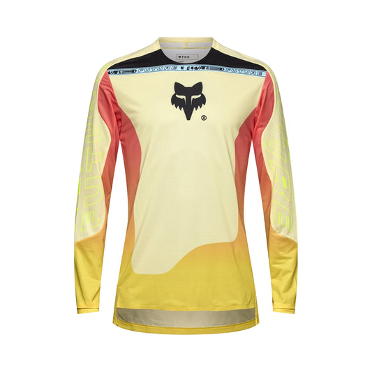 Maillot FOX FLEXAIR ELEVATED Manches longues Jaune/Orange 2025