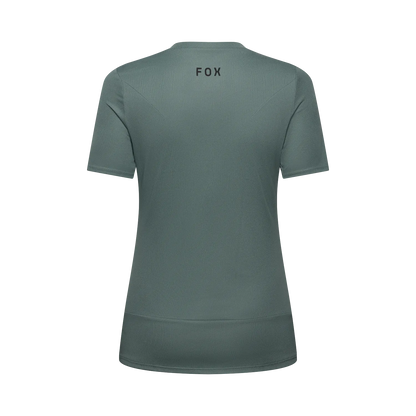Maillot FOX RANGER HEAD Femme Manches Courtes Vert Sauge