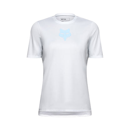 Maillot FOX RANGER HEAD Femme Manches Courtes Bleu Pâle