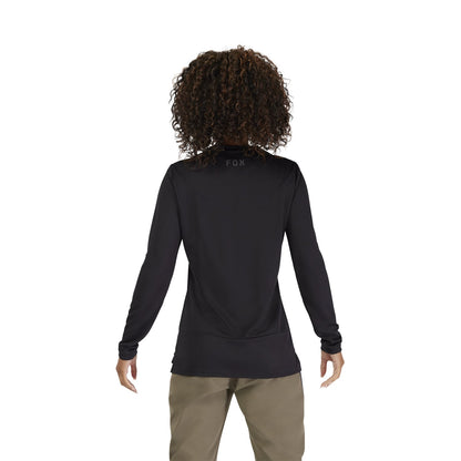 Maillot FOX RANGER HEAD Femme Manches Longues Noir