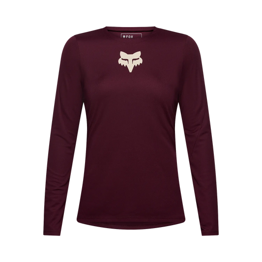 Maillot FOX RANGER FOX HEAD Femme Manches Longues Bordeaux