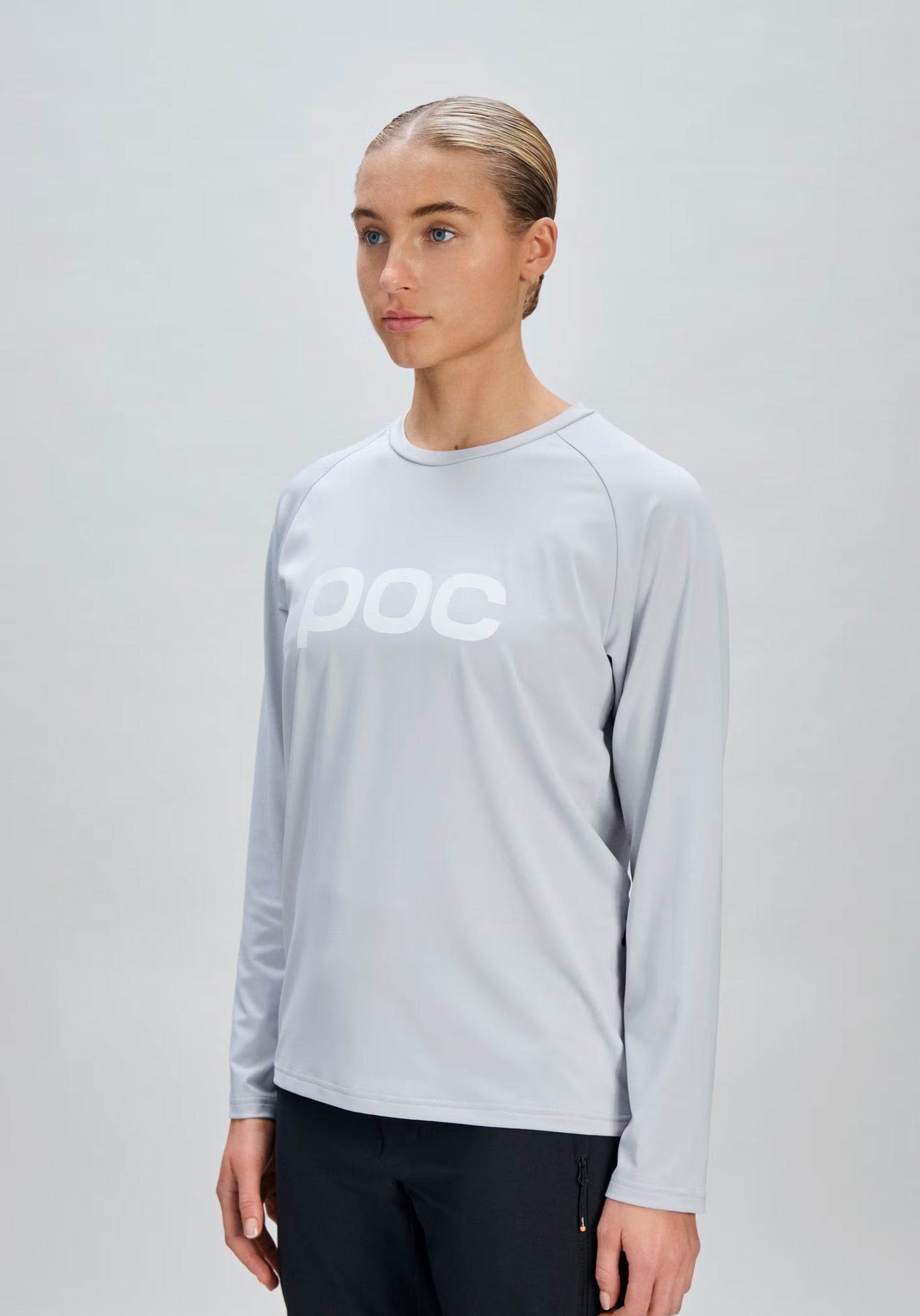 Maillot POC REFORM ENDURO Manches Longues Femme Gris Clair