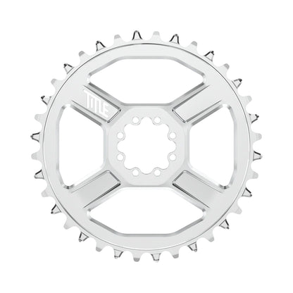Plateau TITLE CR1 10/11/12V REGULAR DM 8 Vis Chrome — vue du plateau sur fond blanc