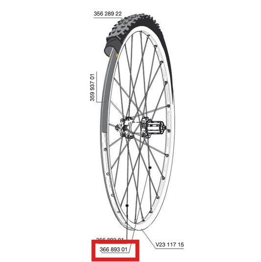 KIT 12 BAKRE EKRAR MAVIC CROSSROC/CROSSRIDE UST/CROSSMAX ELITE/XA ELITE 27,5" ALLROAD ELITE ROUTE+ 650 275MM