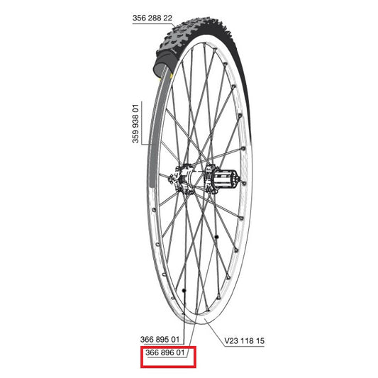SADA 12 ZADNÍCH PAPRSKŮ MAVIC CROSSROC/CROSSRIDE UST/CROSSMAX ELITE/XA ELITE 29" KSYRIUM UST D/AKSIUM NUST D 293MM