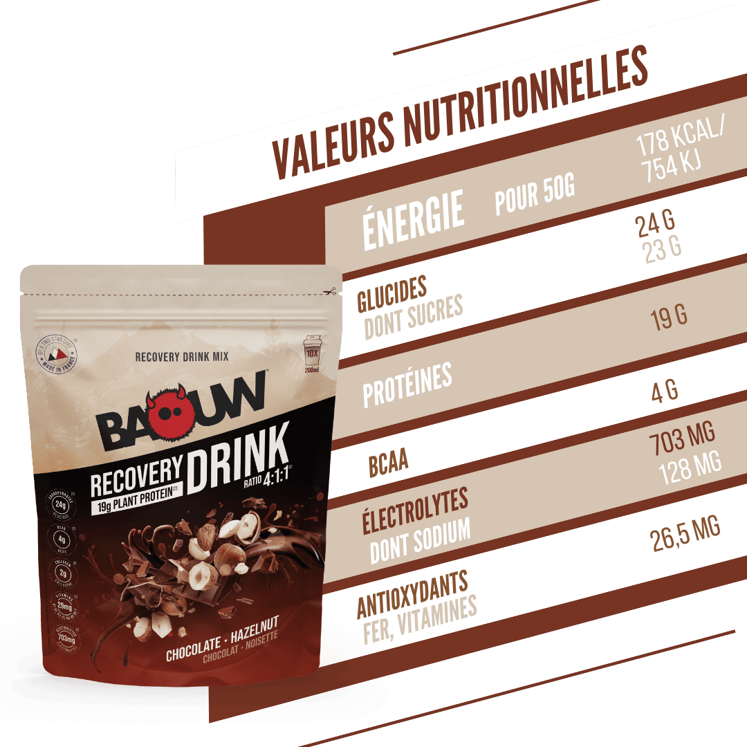 BAOUW RECOVERY Drink (500 g) Chokolade og hasselnød