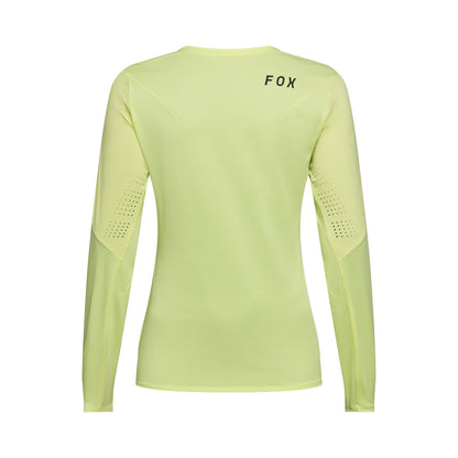 Maillot FOX FLEXAIR Femme Manches Longues Jaune Lime