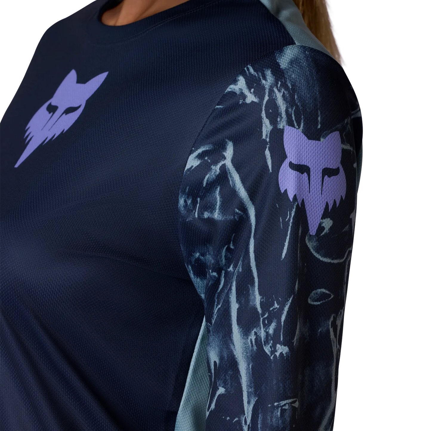 Maillot FOX RANGER IMAGE PRINT Femme Manches Longues Bleu