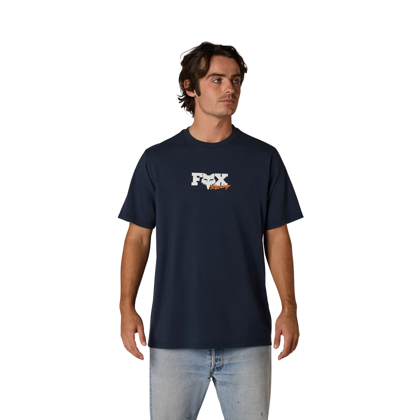 FOX CHECKER 195 ORYGINALNA koszulka z krótkim rękawem Midnight Blue