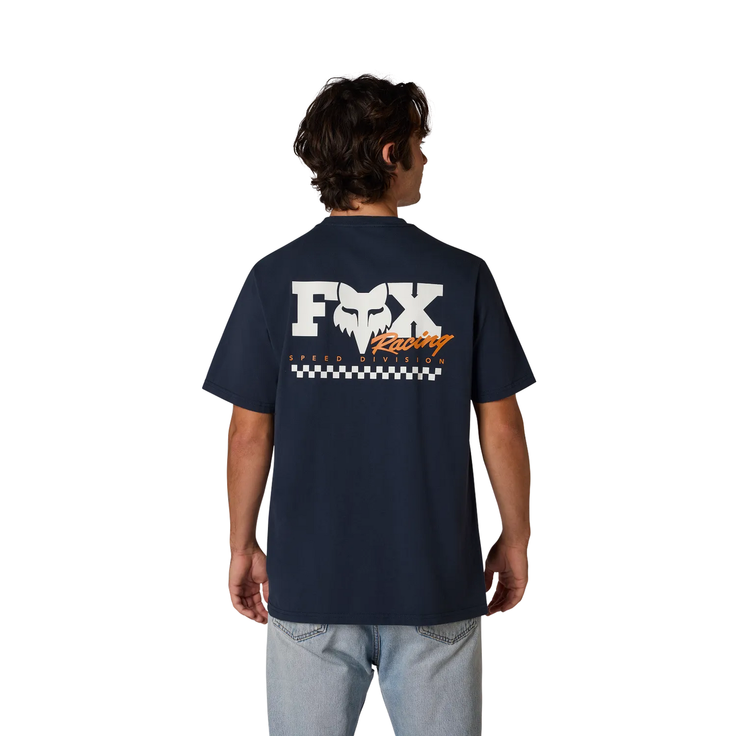 FOX CHECKER 195 ORYGINALNA koszulka z krótkim rękawem Midnight Blue
