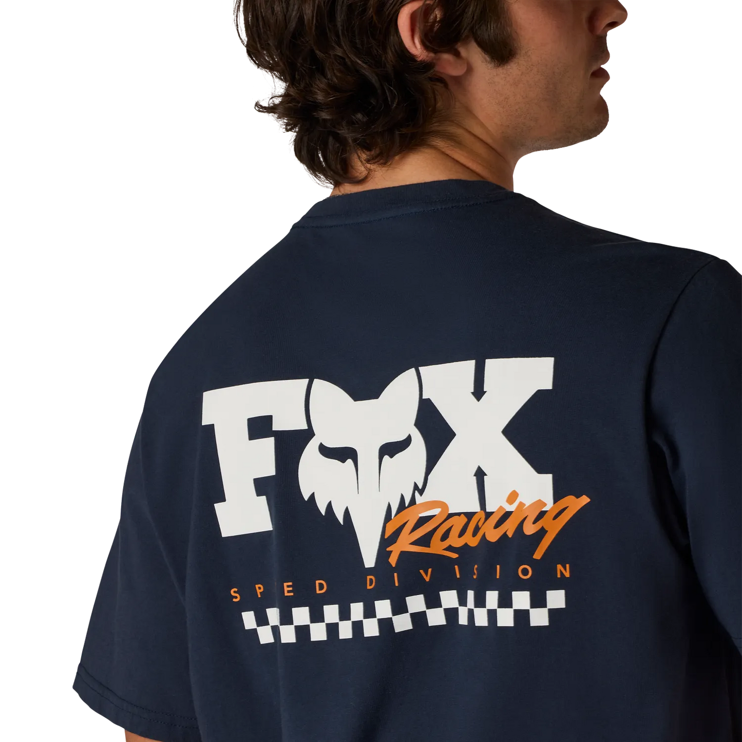 FOX CHECKER 195 ORYGINALNA koszulka z krótkim rękawem Midnight Blue