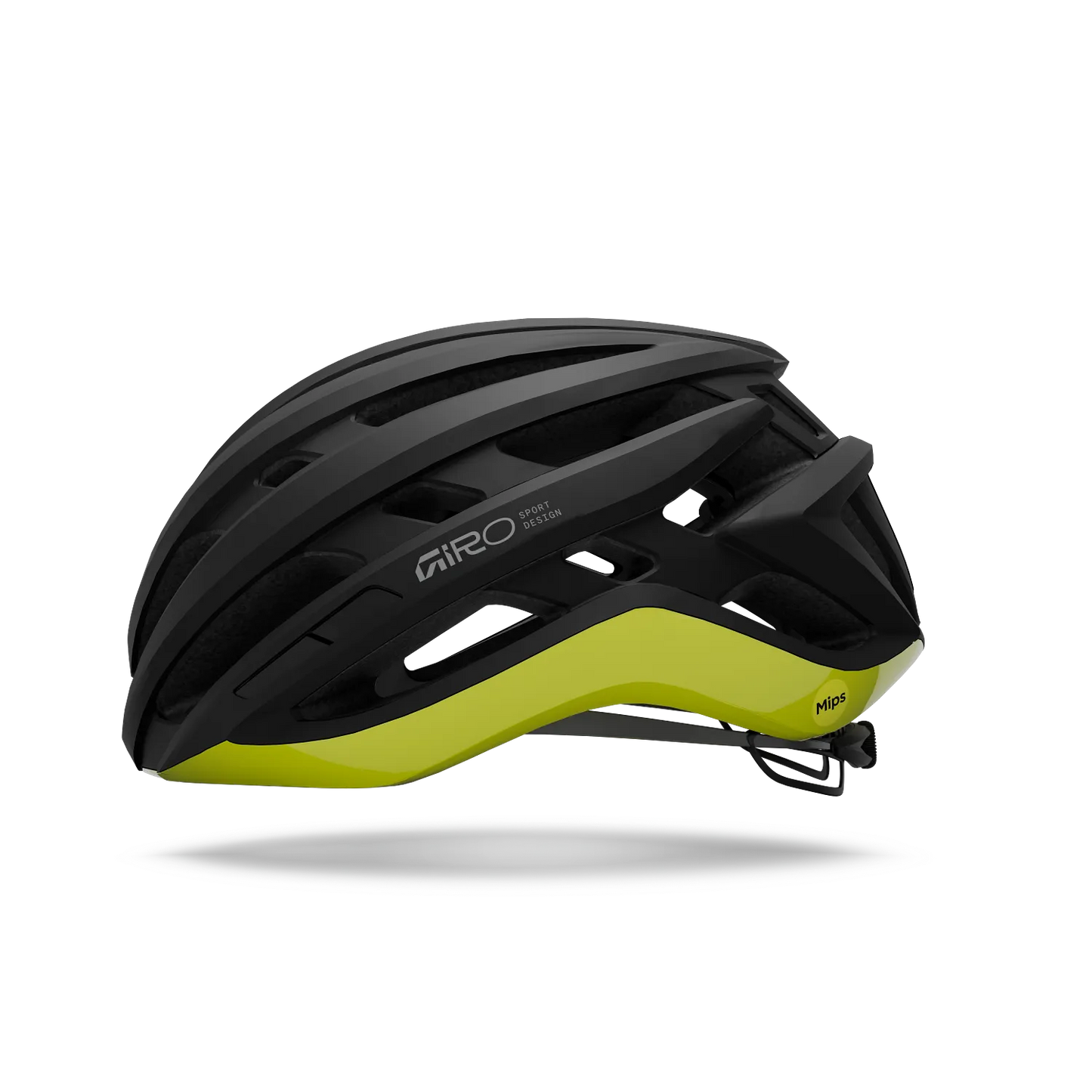 Silniční přilba GIRO AGILIS MIPS černá/žlutá Hi Viz