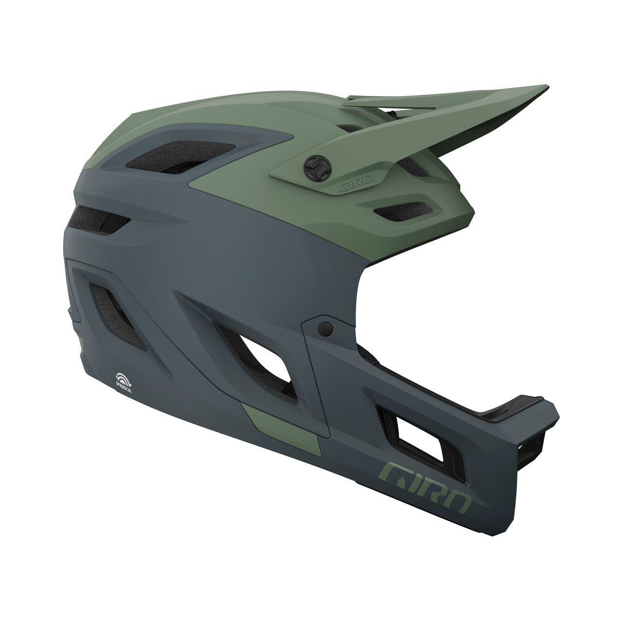 Kask MTB GIRO COALITION SPHERICAL czarny/matowo-zielony
