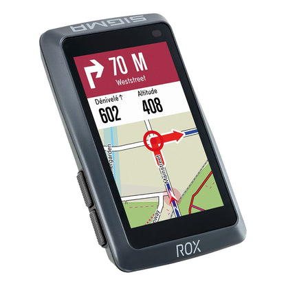Compteur GPS SIGMA ROX 12.1 EVO Basic Noir — vue de trois quarts à gauche